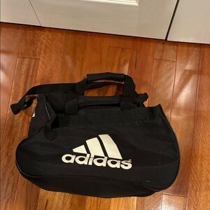 Adidas Black and White Duffel Bag